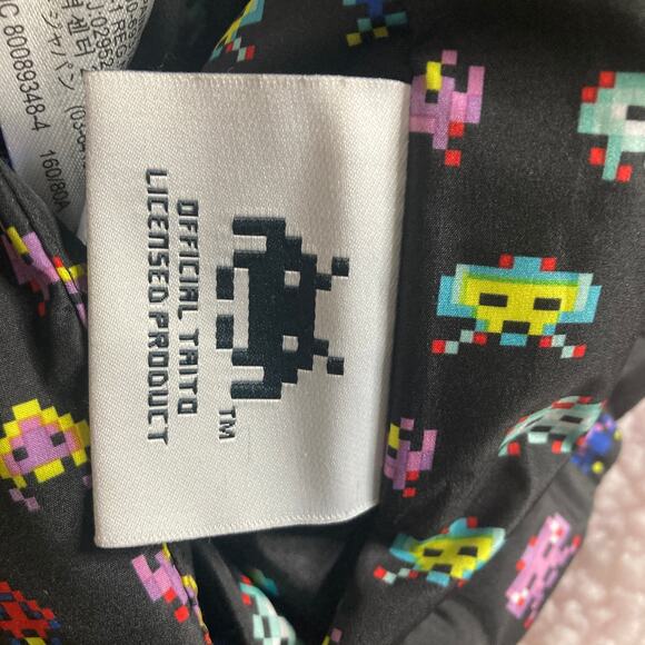 Zara Space Invaders Reversible Quilted Puffer Jacket Womens XS Oversized - Picture 12 of 16